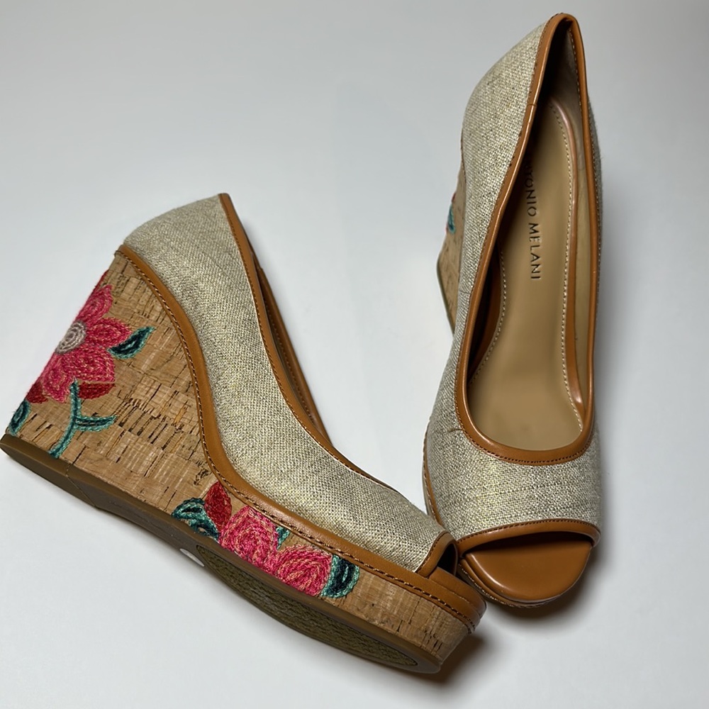 Floral Wedges Size 8 Antonio Melano